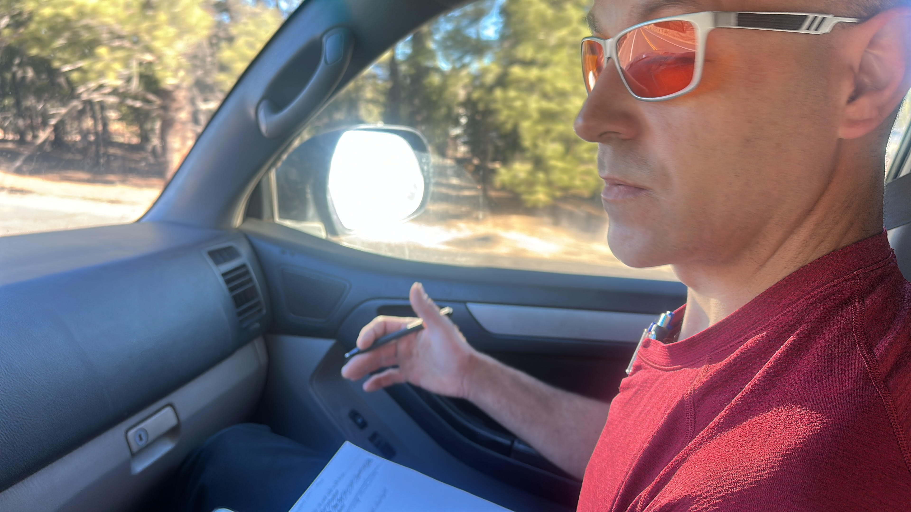 David Mor reviewing supply routes