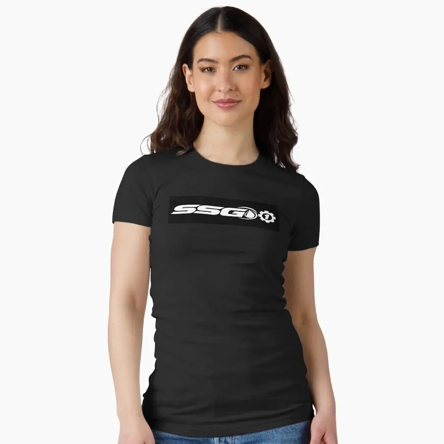 SSG Merch fitted t-shirt with white SSG1 logo