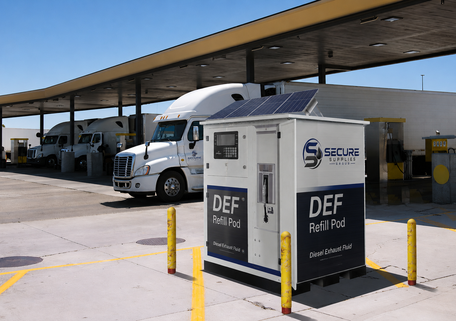 Secure Supplies DEF tank and dispensing equipment